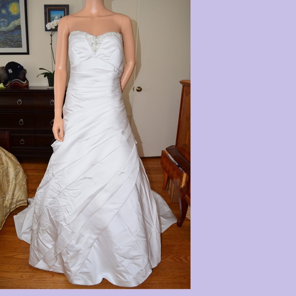 EDEN BRIDALS Wedding Dress Gown size 12 Large L